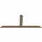 Ekena Millwork Portland Smooth Timber Gable Bracket, Douglas Fir, 84"W x 35"H x 1 1/2"D x 5 1/2"F, 10/12 Pitch GBW084X35X0206POR00SDF - alternate 4